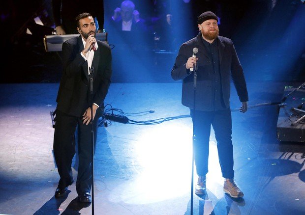 marco mengoni e tom walker PIO E AMADEO SALVANO SANREMO